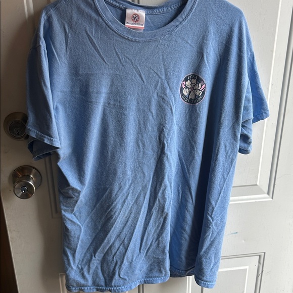 A Girl Thing Tops - A Girl Thing Light Blue Short Sleeve Tee